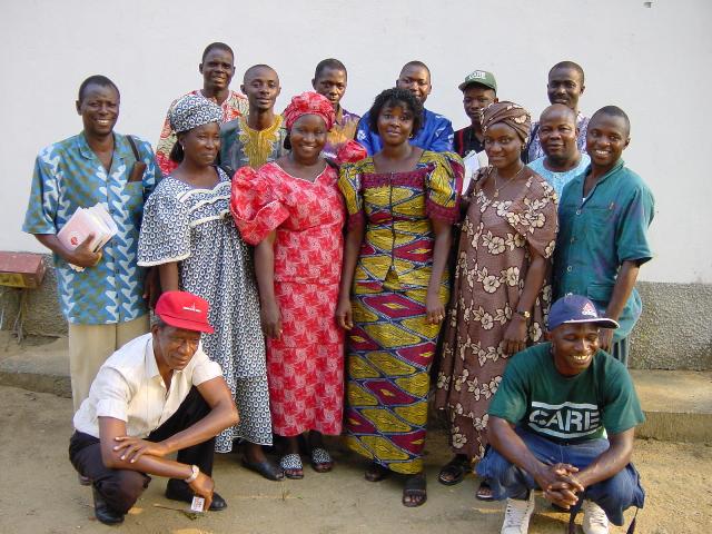 CARE CHC Facilitators trained by Dr. J. Waterkeyn (Africa AHEAD) 2002