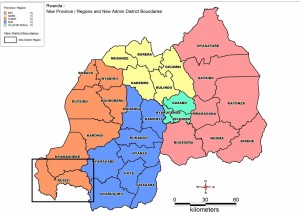 Rusizi District map