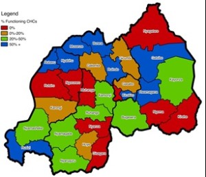 Map of CHEHPP in Rwanda