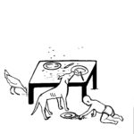 F12- Child eating on floor with dog