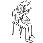 F7 - Man Eating with Fork