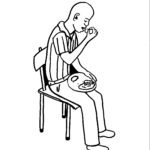 F8- Man eating with fingers