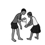 H7 - Boy pouring for Girl with Soap