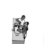 H9 - Children Washing at Sink with soap