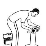 M11 Man repairing tap