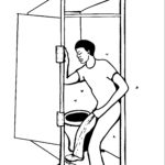 S10 Man urinating beside toilet