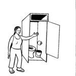 S16 Woman Showing Clean Toilet