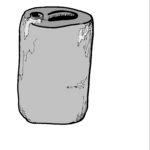 W13- Dirty Jerry can with lid c 2
